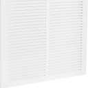 EZ-FLO 12 x 12 Inch (Duct Opening) Return Air Vent Cover for Wall or Ceiling, Solid Steel Return Air Grille, HVAC Vent Cover, White, 61627