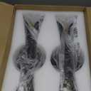 Tubicen Modern Wall Sconces Set of 2 Up and Down Wall Lights Indoor Dimmable Mid Century Modern Black and Gold Wall Sconces for Bedroom Living Room Home Theater Hardwired 15.7" H