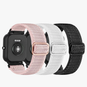 LYSANDRA 3 Pack Stretchy Nylon Watch Bands Compatible Spade Co Health Smartwatch 4, 22mm Stretch Elastics Nylon Adjustable Replacement Strap Accessories for Men & Women