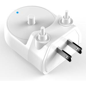 Replacement Charger Base for Philips Sonicare Electric Toothbrush Charger Base for HX6100/HX4100/HX3000/HX6000/HX8000/HX9000 Series US Plug Direct Wall Charger Hygienic White