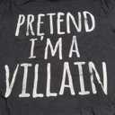 Funny Easy Lazy Halloween Pretend I'm A Villain Costume T-Shirt L