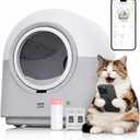 HHOLOVE Self Cleaning Litter Box Automatic with Safety Sensors, Odor Control, Real-Time Health & Weight Monitor, Ultra-Quiet, 60L Large Capacity for Multiple Cats, 2026 Version