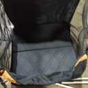 Large Dog Car Cage Black And Orange Leather Material, 24*24*20 in