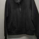 ANRABESS Women 2 Piece Outfits 2025 Fall Fashion Airport Wide Leg Pants Lounge Set Leisure Travel Vacation Clothes Sweatsuits (Small, Black)