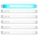 6 Pack T8F10W BL 10W Replacement Bulbs T8 10 Watts Fluorescent Tube for 20W Device 13 Inch 365-nm Black Light