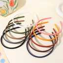 4 x 10 Pcs Plastic Headbands for Women Girls, Head Bands for Women's Hair Accessories Thin Headbands for Women Girls Teens,Style-1