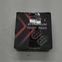 JFG RACING Dirt Bike Foot Pegs 7075 CNC Pedals Rests for Surron Light Bee X and S/E Ride Pro SS/CRF150F CRF230F 03-19/CRF250F 19-24/XR150L 15-24/KDX200 83-94-Black