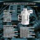 Dasbecan Electric Engine Water Pump Compatible with BMW 128i 328i 325i 528i 530i Z4 X3 X5 E90 N52 Replaces# 11517521584 11517546994 11517563183 11517586924 11517586925