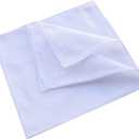 CoCoUSM Mens White 100% Cotton handkerchiefs Pack (12 PCS)