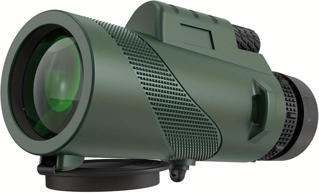 8x42 Portable Monocular Telescope for Adults, High Powered Compact Monoculars for Bird Watching, Hiking, Concert, Travel (Green)