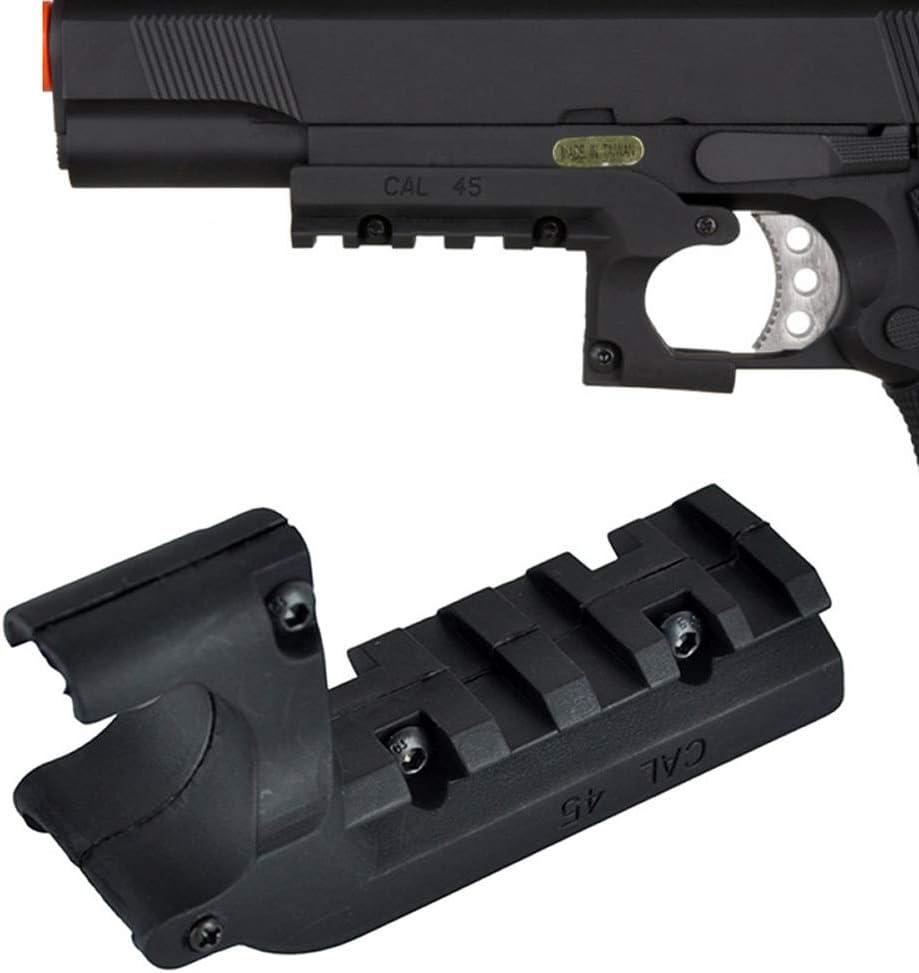 Hygoo Tactical Rail Adapter Pistol Under Laser Flashlight Picatinny Rail Mount for Colt 1911