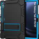 Cantis Case for Samsung Galaxy Tab S10 Lite/ S10 FE/ S9 FE 5G 10.9 Inch/Galaxy Tab S9 11 Inch 2023, Heavy Duty Shockproof Tablet Case Support S Pen, Black+Blue+Black