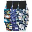 Washable Male Dog Diapers Reusable, Premium Dog Belly Bands for Male Dogs Medium, Pack of 3, High Absorbing Male Dog Pee Wraps for Doggie in Incontinence or Excitable Urination and Training(M)