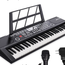 61 keys keyboard piano, Electronic Digital Piano with Built-In Speaker Microphone, Sheet Stand and Power Supply, Portable piano Keyboard Gift Teaching for Beginners