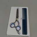 COOLALA Stainless Steel Hair Cutting Scissors Thinning Shears 6.5 Inch Professional Salon Barber Haircut Scissors Family Use for Man Woman Adults Kids