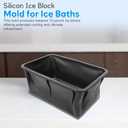 2 x 12 Lbs XXL Ice Molds | Silicon Ice Block Mold for Ice Baths | Cold Plunge Ice Molds | 12 Lb XXL Ice Block Mold | 11" x 7" x 5" Largest Ice Mold 