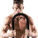 Zenooze's Power Twister Flex Bar, The Ultimate Upper Body Exercise Equipment for Strengthening Your Chest Workout, Shoulders,Biceps, Arms, Forearm Strengthener, Resorte para Hacer Ejercicio