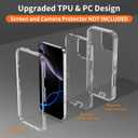 Compatible with iPhone 16 Case with HD Screen Protector, Heavy Duty Shockproof [3 in 1] Clear Phone Cases for iPhone 16 6.1" (Clear)