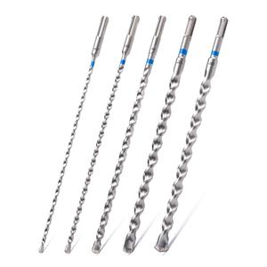 toolant SDS Plus Rotary Hammer Drill Bits Assorted Set 5pcs(3/16"-5/8") 12inch,Carbide Tipped 2-Cutter for Concrete,Masonry and Brick