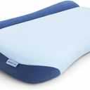 Foldable Dual-Zone Memory Foam Bed Pillow for Side, Back & Stomach Sleepers