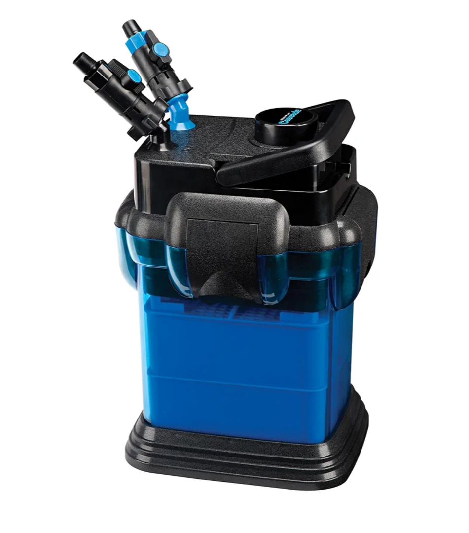 Penn-Plax Cascade All-in-One Aquarium Canister Filter – Up to 30 Gallons (115 GPH) – Cascade 500