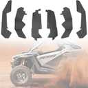 HAKA TOUGH Mud Flaps & Rear Wheel Well Block Offs for Polaris RZR Pro XP Accessories 2020-2024, Front and Rear Mud Guard & Chassis Guard for RZR PRO R/RZR Turbo R Accessories,6 PCS
