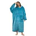 Catalonia Woman Full Body Blanket Hoodied Oversized Sweatshirt, Super Warm Soft Fuzzy Wearable Fleece Flannel Blanket Hoodie, Cozy Gift for Women