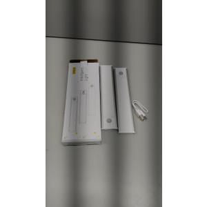 Abovizo 2 Pack Under Cabinet Lights, 32 LED Warm White Rechargeable Under Cabinet Lighting Motion Sensor LED Lights for Kitchen, Counter, Closet, Stairs (Silver - Warm White Light, 8.07 Inch - 2 Pack)