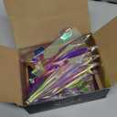 Christmas Tree Topper Star 11.8" PET Christmas Tree Topper Lighted with Remote Multicolour 20LED Lighted Treetop Decorate for Xmas Decorations Ornaments Holiday Party Indoor Decor