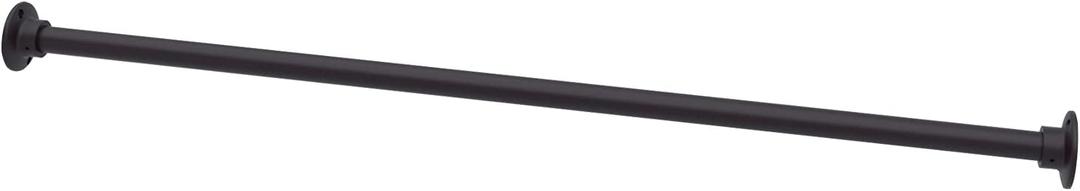 Naiture Aluminum 60" Straight Shower Curtain Rod, Oil Rubbed Bronze
One-Piece Rod, Cut to Fit, Rustproof, Heavy-Duty Zinc Alloy Flange, Permanent Wall Mount, Mounting Hardware Included