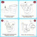 Flour Funnel for Kitchen Aid Mixer, Silicone Flour Funnel Foldable Kitchen Funnels Stand Mixer Attachment, Fits Kitchen Aid Artisan Ksm150 5-Quart Tilt-Head Stand Mixer, Easy-Pour & Mess Free - Blue