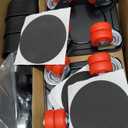 ONEON Heavy Duty Furniture Movers with Wheels Dolly with Auxiliary Lifter, All-New Upgraded Carbon Steel Panels & Dual-Wheeled Casters, Supports up to 1650 lbs (L)