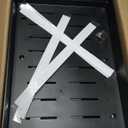 2 Pack Pull Out Cabinet Organizers Expandable (11.6''17.5''), Plastic Slide Out Drawers for Kitchen, Bathroom, Pantry, Under Sink Storage, Pull Out Drawers Fixed with Adhesive Nano Film (Black)