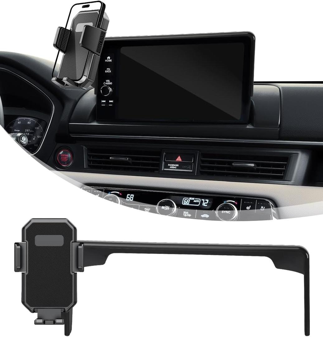 PZK Car Phone Mount for Honda HRV 2023-2026/ CRV 2023-2026 / Honda Pilot 2023-2026 Accessories 7/9-inch Screen 360 Rotation Auto Lock CRV HRV Car Phone Holder Not Affect Air Vent Phone Cradles