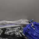 SereneLife 40" Foldable Mini Trampoline for Adults - Compact Fitness Rebounder with Adjustable Foam Handle, Exercise Trampoline with Max Load 330lbs, Indoor/Garden Whole-Body Workout (Deep Blue)