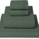 Mellanni King Sheets Set - 4 PC Iconic Collection Bedding - Hotel Luxury, Extra Soft, Cooling Bed Sheets - Wrinkle, Fade, Stain Resistant (King, Emerald Green)