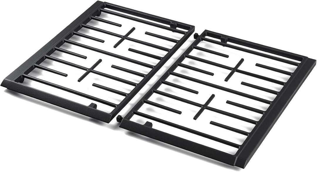 W11394363 Burner Grates Stove Replacement Parts for Whirlpool Gas Stove Range Grate Kit Cast Iron Whirlpool WFG540H0ES0 WFG540H0AS1 WFG540H0ES1 Cooktop Surface Wok Stovetop Oven Grates 2 Pcs