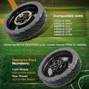 Lawn Mower Wheels Kit 8" Compatible with Honda HRN216 Walk Behind LawnMower, Front Wheels 44710-VR8-N00ZA and Rear Wheels 42710-VR8-N00ZA