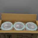 8 PCS Glass Meal Prep Containers with Lids, Airtight 3 Cup Glass Storage Containers Set, Round Deep Soup Containers with Lids for Leftover, Microwave, Dishwasher, and Freezer Safe (6pc)