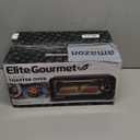 Elite Gourmet 2-Slice Toaster Oven Aluminum, Glass, Plastic Black