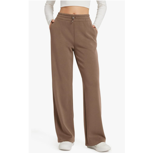 ODODOS Women's Modal Soft Wide Leg Pants with Pockets Adjustable Shockcord High Waist Casual Lounge Pants-27/29/31" Inseam Size L