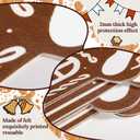 8 Pcs Jumbo Gingerbread Christmas Outdoor Decor Felt Mats-20 Inch Xmas Ornaments for Classroom Home Office Yard Porch Farmhouse Rustic Xmas Tree Wall Decoration(Gingerbread House)