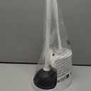 MR.SIGA Toilet Plunger and Bowl Brush Combo for Bathroom Cleaning, White, 1 Set (One Size)