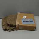 CubesLand Small Baskets, Storage Baskets for Organizing Shelves, Rectangular Woven Storage Baskets Natural Cotton Rope Toy Storage Bins Closet Baby Baskets Empty Gifts Baskets Camel/Mixed Black