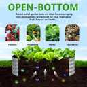 3Pack 3x3x1ft Galvanized Raised Garden Bed, Planter Raised Garden Beds Outdoor, Round Clearance Raised Garden Beds for Gardening Vegetables