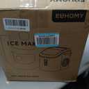 EUHOMY Ice Maker Countertop, 9 Cubes Ready in 6 Mins, 26lbs/24H, Self-Cleaning, Portable Ice Maker Machine with Carry Handle, Basket and Scoop, 2 Sizes of Bullet Ice for Home, Kitchen, Office