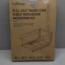 Pull Out Trash Can Under Cabinet with Push to Open Slides, Heavy Duty Cabinet Trash Can Pull Out Kit with Door Mounting Kit for Kitchen, Requires 13" W Cabinet Opening (Waste Bin Not Included)