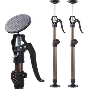 MANQO Cabinet Jack for Installing CabinetAdjustable Support Pole3rd Hand Support SystemExtend from 19.29 inch to 43.30 inch,Supports up to 132lbs for Drywall 2Pcs Set (Patent Design)