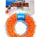 Chuckit! Indoor Fetch Roller Toy for Dogs - Interactive Dog Toys for Boredom, Orange and Blue (4.7 Inches (1 Pack))