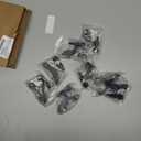 HOMOTEK 8 Pack Hinge Pin Oil Rubbed Bronze Door Stopper,Adjustable Deluxe Heavy Duty Door Stopper 2-1/2"x1-3/4,with Black Rubber Bumper Tips